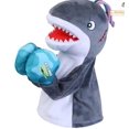 thumbnail image 2 of Pequeños Juguetes de Animales Guantes de Juguete Muñeca Juego de Niños Juguetes de Peluche Marioneta de Mano (tiburones), 2 of 8