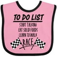thumbnail image 3 of Inktastic To Do List Funny Racing for Baby Boys or Girls Baby Bib, 3 of 4