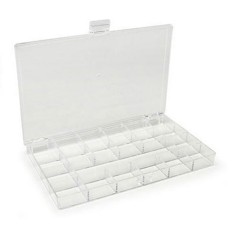 Bead Organizer 21 Cavity Clear 10.5X6.5In