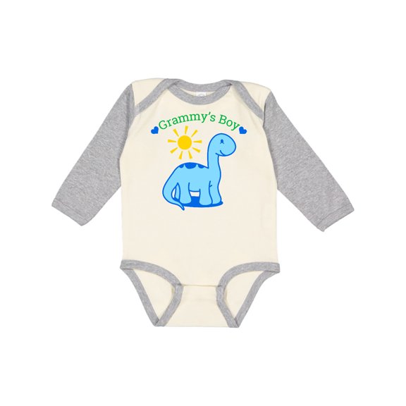 Inktastic Grammy's Boy Boys Long Sleeve Baby Bodysuit