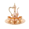 thumbnail image 2 of Juego de cafetera turca, juego de 6 tazas para servir té, servicio de bebidas para el hogar, dormitorio, mesa de comedor, decoración de sala de estar Blanco Soledad Jarra de bebidas, 2 of 10
