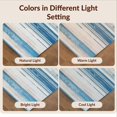 thumbnail image 7 of Design&I 5'x7' Washable Area Rug Ru Vintage Front Distressed Stripe Southwestern Door Entrance for Small Living Room, Bedroom, Sleek Flatweave Pet Friendly & Non-Slip, 7 of 7
