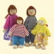 thumbnail image 3 of EeaseMX Juego de 4 muñecas de madera para niños, juego de simulación, familia de muñecas, figura de juguete, minicasa de regalo, 3 of 7