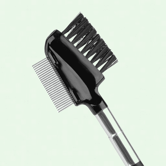 Professional Dual Comb Brow Brush and Eyelash Comb Groomer