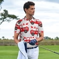 thumbnail image 3 of Balery Gnomes On The Car Camisa Polo de Hombre con Estampado, de Manga Corta y Tejido Medio, Camisa Tipo Golf Polo-XX-Large, 3 of 6