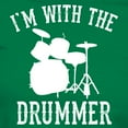 thumbnail image 3 of CafePress - I'm With The Drummer Women's Classic T Shirt - Women's Traditional Fit Dark T-Shirt, 3 of 4