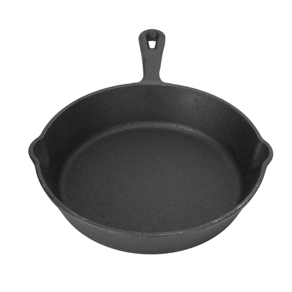 Sartén de hierro fundido con distribución uniforme del calor. Hierro fundido precurado. Fácil de usar. Sartén de hierro fundido para parrilla, horno y asador de 10 cm/3,9 pulgadas.