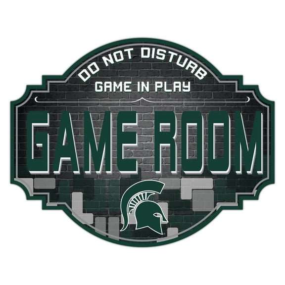Michigan State Spartans 12'' Game Room Tavern Sign