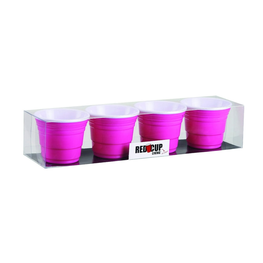 Red Cup Living 2 oz. Pink Shooter Cup (Set of 4)
