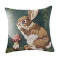 thumbnail image 2 of Uuiauoio Easter Home Decorations Garland Bunny Pillow Covers Floral Rabbit Throw Cushion Cover Decorative Pillows for Bed Couch Home Sofa Living Room Rustic Farmhouse Decor, 2 of 7
