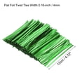 thumbnail image 2 of Uxcell Foil Twist Ties 4.72" Plastic Closure Tie for Bread Candy Green 750Pcs, 2 of 5