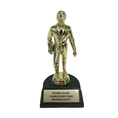 Michael Scott World's Best Boss Dundie Award Trophy Office Gift Dunder (The Best Of Michael Scott)