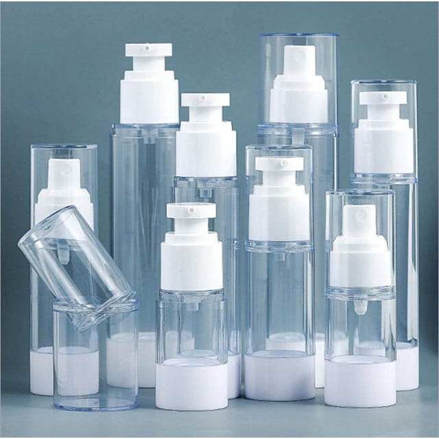 Botella rociadora al vacío de 15, 30, 50 y 100 ml, portátil, para prensar loción, maquillaje, protector solar, al vacío