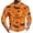 Orange_007, variant on Halloween Themed Shirts Men Casual Funny Pumpkin Print Relaxed 3/4sleeve Crew Neck T Shirts 2026 New Trendy Comfortable Vintage Lightweight Tops Purple Pink XXL
