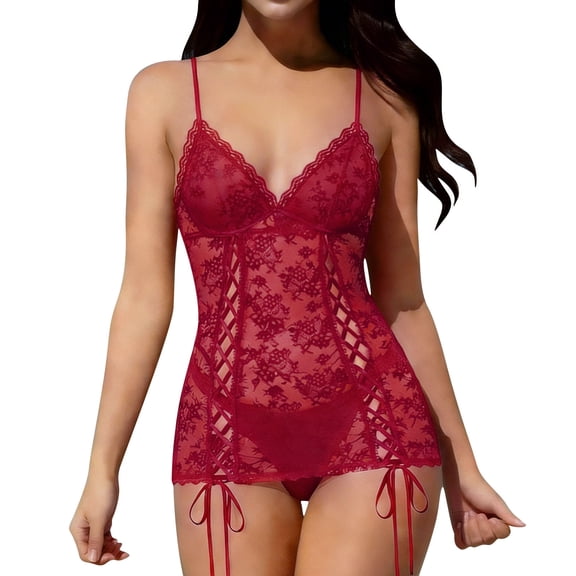 Levmjia Womens Sleepwear Nightgown Lingerie V Neck Pajamas Set Comfortable Lightweight For Home Sleep Relaxation Bridal Party and Special Occasions Summer