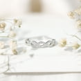 thumbnail image 6 of Rosec Jewels Lab Grown Diamond Infinity Ring - Half Eternity Ring for Women - EF-VS Quality - Ready to Gift for Valentines, 18K White Gold, US 3.50, 6 of 9