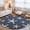 Blue, variant on Orange Starfish Coastal Washable Round Area Rug 3 ft, Summer Beach Nautical Sea Ocean Soft Non Slip Rugs Stain Repellent Indoor Felt Carpet for Living Dining Room Bedroom Home Office