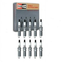 10 pc Champion 7440 Double Platinum Spark Plugs for RE14PLP5 Ignition Wire Secondary