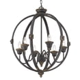thumbnail image 2 of Jules 6-Light Chandelier in Antique Black Iron, 2 of 8