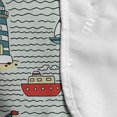 thumbnail image 4 of Lighthouse Microwave Oven Cover, Seagulls Lighthouses Message Bottles Steamboats Sailboats Wavy Pattern Nautical, Water Resistant Organizer with Pockets Kitchen, 36" x 12", Multicolor, by Ambesonne, 4 of 4