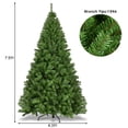 thumbnail image 3 of Patiojoy 7.5ft PVC Artificial Christmas Tree 1346 Hinged Tips w/ Solid Metal Leg, 3 of 8