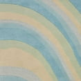 thumbnail image 4 of 3'x5' Ocean Blue Beige Hand Tufted Abstract Waves Indoor Area Rug, 4 of 4