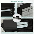 thumbnail image 4 of Snubbull Patio Furniture Cushions, Replacement Outdoor Cushions for 4-Seat Sectional Sofa,Waterproof & Zipped, Black, 4 of 6