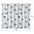 thumbnail image 5 of Pioneer Flower Floral Print Pattern Shower Curtain 84"x72", Bathroom Decorative Shower Curtain Set with 12 Hooks, Waterproof Washable, 5 of 6