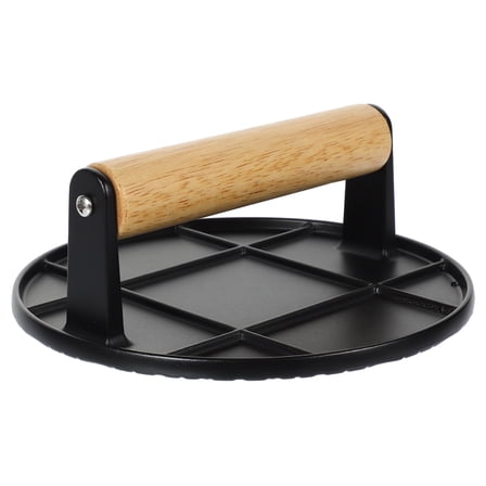 NIAIZEK Aluminum Alloy Burger Press with Wood Handle, Easy Patty Shaping Tool for Home Cooking and Grilling
