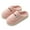 Pink, variant on House Slippers for Women Cute Fuzzy Scuff Slippers Warm Plush Bedroom Slip on Shoes