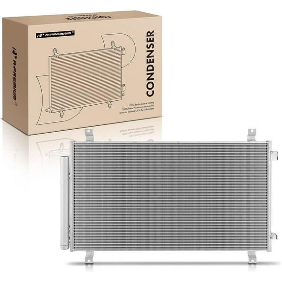 A-Premium Air Conditioning A/C Condenser Compatible with Acura MDX 2014-2018 & Honda Pilot 2016-2020, Passport 2019-2020, Ridgeline 2017-2020, 3.0L 3.5L