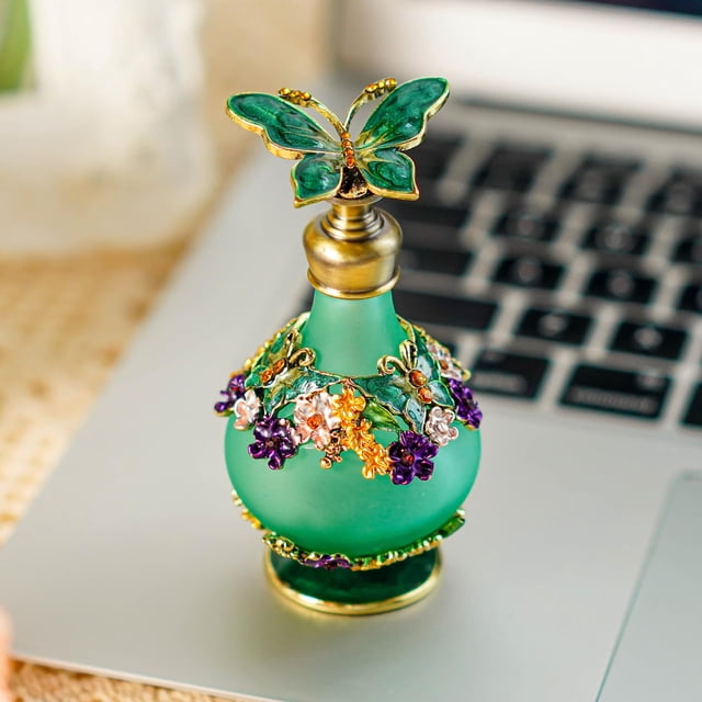 Botella de perfume YU FENG Vintage Crystal recargable de 24 ml