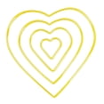 thumbnail image 2 of 4 Aros de Macramé de Alambre con Forma de Corazón, Aros Florales de Metal Dorado, de Hierro para Manualidades, Joyería Y Decoración Hecha a Mano., 2 of 9
