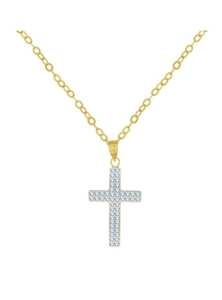 14k Gold Cross Necklace