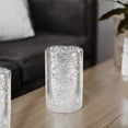 thumbnail image 4 of WGV Silver Speckled Glass Hurricane Candle Shade Chimney Tube - 4" Wide x 6" Height, Good quality, Heavy Weighted Base - 1 Pc, 4 of 7