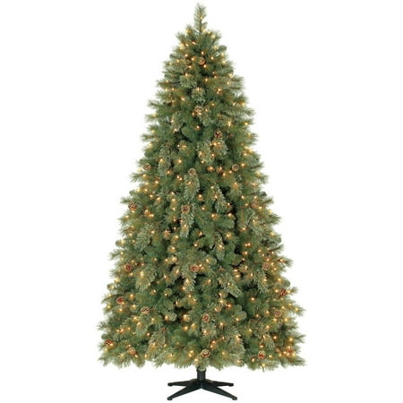holiday time pre lit 7 5 carson pine artificial christmas holiday time pre lit 7 5 carson pine artificial christmas