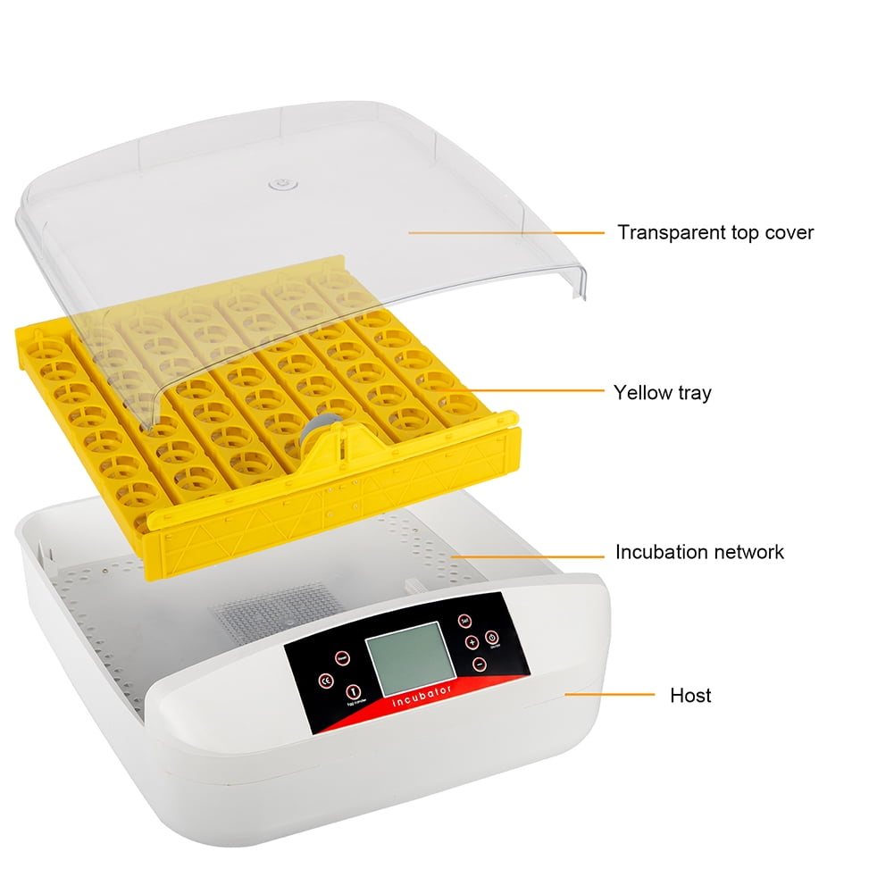 Veryke Digital Clear Egg Incubator 56 Eggs Poultry Hatcher for Chickens Ducks Goose Birds Veryke Digital Clear Egg Incubator 56 Eggs Poultry Hatcher for Chickens Ducks Goose Birds