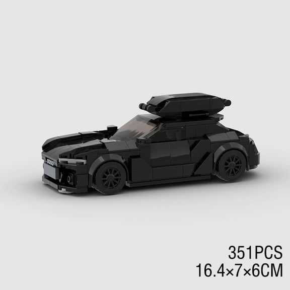 MOC RS6 City Racing Car Speed Champions Sports Building Blocks Bricks Classic Rally Supercar Racers Great Vehicles Kits Toys DIY