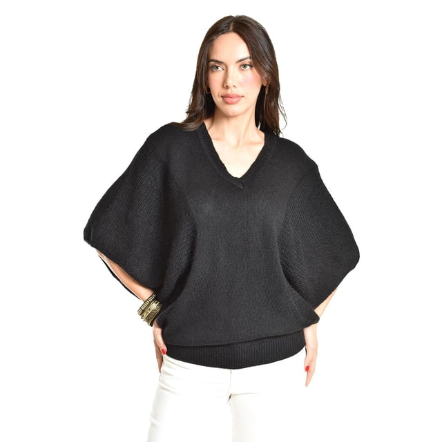 Sueter de punto manga corta Roman Fashion / Juvenil, 32177 (Negro) negro G