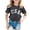 Black, variant on Boho Tops for Girl Fashion Print Round Neck Short Sleeve Plus Size Kids Clothing,Black,Size 3-4 Years
