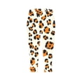 thumbnail image 4 of Yourumao Womens Capri Leggings Elastic Waist Leopard Capris Stretchy Comfy Scalloped Hem Pants Summer Trendy Pants for Beach Vacation, 4 of 5