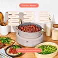 thumbnail image 2 of Beautiful 10-in-1, 8 Qt Multi-Cooker with Bamboo Steamer Insert and 7 Preset Functions, Porcini Taupe by Drew Barrymore, 2 of 15