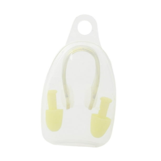 Pinzas nasales y tapones para los oídos Natación Natación Pinzas nasales Tapones para los oídos Buceo Amarillo