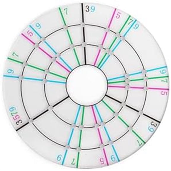 Pottery Clay Divider Tools Equal Circle Protractor Rotary Disc Ceramic Pottery Trimmer Tool for Potters Clay Artists A