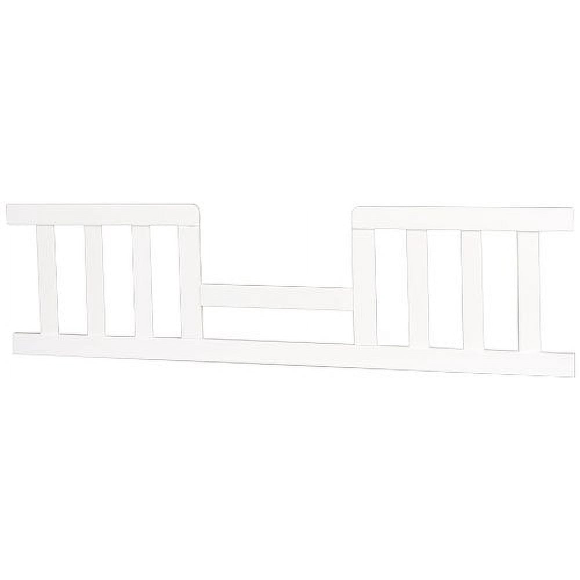 Child Craft London Toddler Guard Rail for London Euro Stationary Crib, Matte White