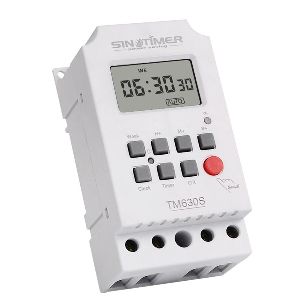 DC/AC 12V Weekly Programmable LCD Digital Controller Setting Clock Timer Switch 