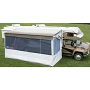 Angle View: Carefree 711920WPF 19' Complete Flat Pitch Add-A-Room Awning Screen Motor Home