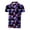 Purple, variant on Mens Polo Shirts Jellyfish Print Collar Short Sleeve Casual Button Down Spring Summer Lightweight Breathable Top Graphic Golf Purple Shirts for Men