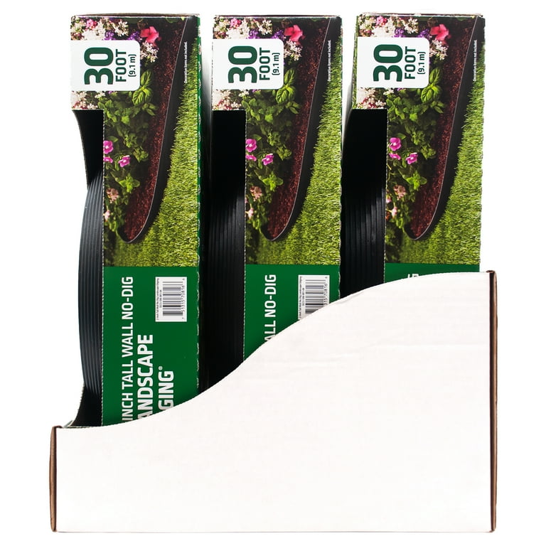 2 pack) Expert Gardener 2-inch Tall Wall No-Dig Landscape Edging