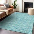 thumbnail image 3 of Dalyn Rugs Premium Machine Washable Mayfield AMF728 Teal 2'6" x 3'10" Rug, 3 of 7